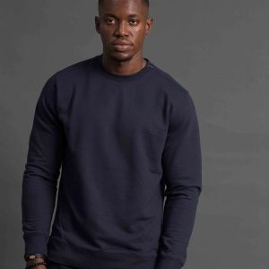 Plain High Quality Sweatshirt | Navy-blue on Wholesale