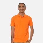 Wholesale Premium Cotton Blank Polo | Orange