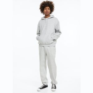 Plain High Quality Hoodie & Jogger Pair on Wholesale | Light Grey