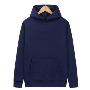 Plain High Quality Hoodie on Wholesale | Navy-blue