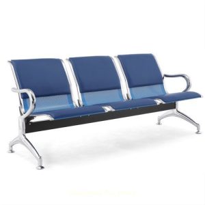 Emel Reception Waiting Room Chair With Blue Leather