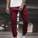 Plain High Quality Joggers on Wholesale | Wine