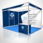 Exhibition Booth Stand (with all panels branded)