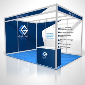 Exhibition Booth Stand (with all panels branded)