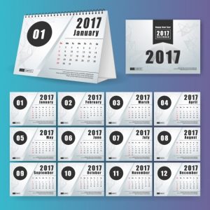A5 Table Calendar (13 Sheets)