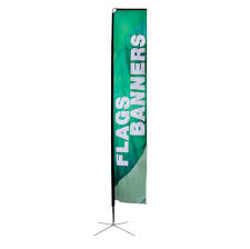 Flying Banner with Silver Crossbase | Any size