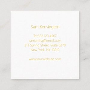Square Business Card (One Sided)