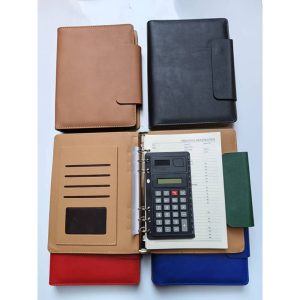 A5 spiral Notepad diary With Calculator
