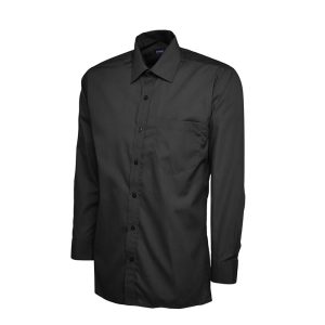 Custom Manufactured Brandable long Sleeve Work Shirt | Black