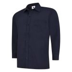 Custom Manufactured Brandable long Sleeve Work Shirt | Navy Blue