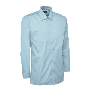 Custom Manufactured Brandable long Sleeve Work Shirt | Sky Blue