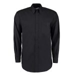 Custom Manufactured Button Down Brandable Long Sleeve Work Shirt | Black