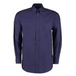 Custom Manufactured Button Down Brandable Long Sleeve Work Shirt | Navy Blue
