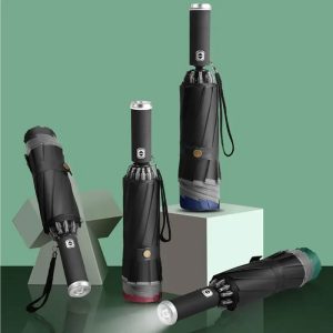 Medium Size Foldable Umbrella With Touch Light