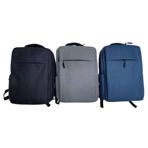 Plain High Quality Bag packs With USB Ports | Blue, Grey, Black