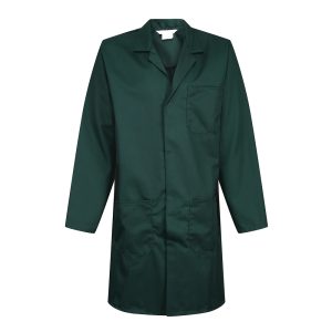 Professional High Quality Polycotton Plain Lab Coat | Green