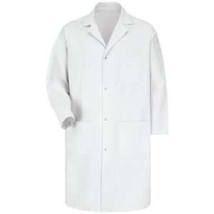 Professional High Quality Polycotton Plain Lab Coat | White