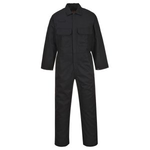 Protective Plain Work Overall | Black