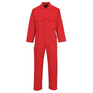 Protective Plain Work Overall | Red