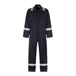 Protective Work Overall With Reflective | Navy Blue