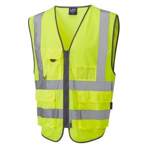 Reflective Waistcoat Jacket With Zip And Pocket | Lemon