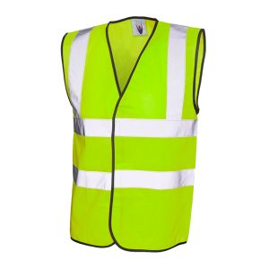 Reflective Waistcoat Jacket without zip | Lemon