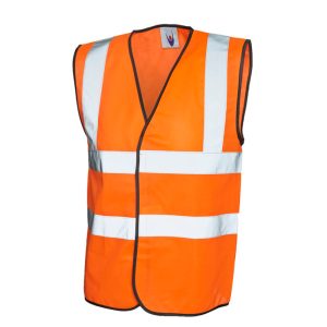 Reflective Waistcoat Jacket without zip | Orange
