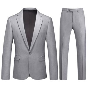 Wholesale High Quality Printable One Button Suit Workwear | Grey