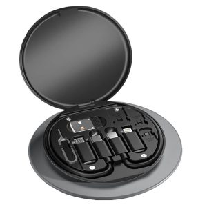 Mini Multi-Functional Fast Charging Data Cable Set for Apple, Android & Type C