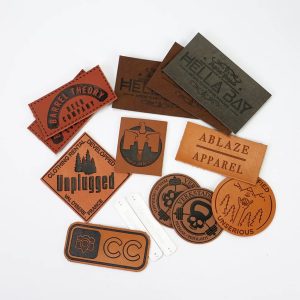 Custom Branded Leather Patches: Jeans Badge, Embossed or Monogram