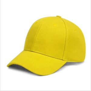 Wholesale High Quality Plain Curved Base Ballcap 9fifty | Yellow